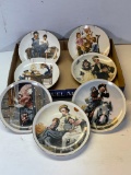 6 Norman Rockwell Plates