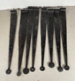 8 Strap Hinges, Approx. 21