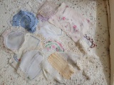 Lace & Embroidered Dresser Scarves, Doilies, 