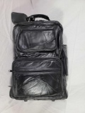 Leather Patchwork Wheeled Travel Case