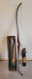 USAC Texan Recurve Bow with Leather Quiver and Arrows