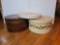 2 Decorative Large Cheese Boxes with Extra Lid
