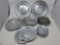 13 Pewter Plates- Includes Old World Pewter, Metalcrafters & Others, 1970's