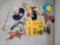Korner Busy Box, Mickey Mouse Ears, 2 Horse Figures, Kaleidoscope, Santa Figure, 2 Bisque Dolls