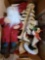 Christmas Lot- Felt Santa, Wooden Christmas Tree, Annalee Snowman, Ornaments