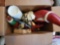 Christmas Lot- Jim Shore Santa, Wrought Iron Candle Holder, Birch Pillar Candle, Gourd Santa, More