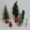 Vintage Bottle Brush Trees and Other Trees, Various Ages