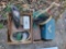 Fishing Lot- Tackle Boxes, Nets, Bait Boxes, Retractable Fishing Rod & Reel