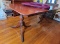 Double Pedestal Duncan Phyfe Dining Room Table with Table Pads