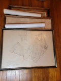 3 Framed Maps- 2 East Vincent and Chester County, Unframed Maps
