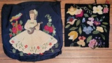Floral Hooked Square and Petitpoint Mandolin Player