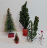 Vintage Bottle Brush Trees and Other Trees, Various Ages