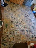Room Size Hooked Rug - AS IS Condition