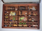 Printer's Tray with Miniatures Including Print Blocks