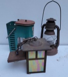Bernz-O-Matic TX-750 Dual Beam Lantern, Dietz Railroad Lantern, Glass & Metal Hanging Lamp