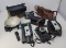 Cameras Lot with Cases, Flash Bulb & Accessories