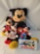 Mickey & Minnie Dolls with Over Sized Mickey and Novelty License Plate