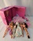 Barbie Fashion Trunk, 7 Dolls, Clothing, Etc.