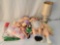Dolls, Child's Lamp, Doll Quilts/Blankets