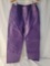 Lady's Purple Leather Pants, Size 12P