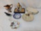 China Plates, Asian Figure, Copper Lustre Creamer, Oval Bowl, More