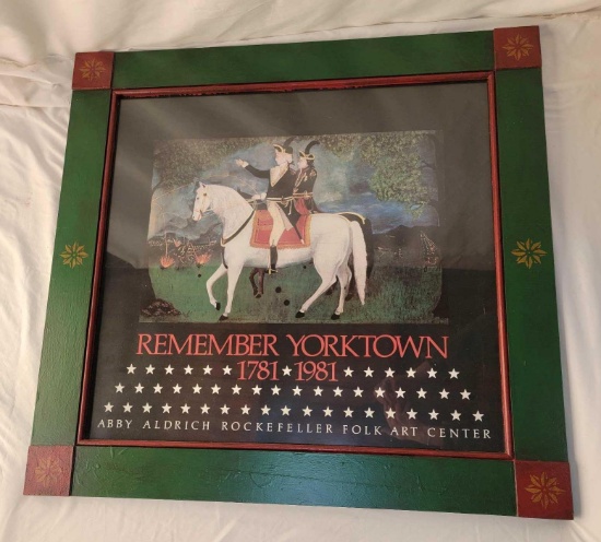 Framed Yorktown Poster in Paint Decorated Frame