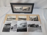 Photographs of Local Interest Including Double Framed Photo Postcard of 