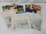Collier's Magazine Covers- 1940's, Cameron Illustrated Prints- 1949, Ringling Bros. Tour Schedules