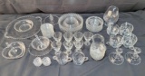 63 Pieces of Imperial Candlewick Glassware