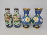 2 Pairs of Cloisonne Vases