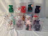 18 Ty Beanie Babies, in Plastic Containers