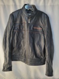 Men's Harley-Davidson Leather Motorcycle Jacket, Size Large Tall