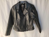 Lady's Leather Unik Motorcycle Jacket, Size Medium, with Liner