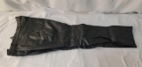 First Black Leather Pants, Size 34, 42