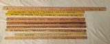 9 Rulers - Yard Sticks, etc.