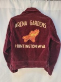 Youth Size Corduroy Jacket with Back Embroidered Roller Skate and 