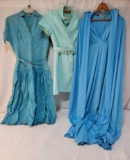 3 Dresses in Shades of Blue