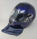 Dark Blue Vega Motorcycle Helmet, Size Small