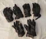 3 Pairs of Extra Large Motorcycle Riding Gloves Including Goldwing, GXWP & Tourmaster