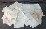 Embroidered Hand Towels, Scarves, Lace Runners, Etc.