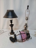 2 Table Lamps and Ceiling Lamp