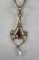 Gold Lavalier on Chain