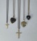 Heart and Cross Pendants on Gold and Gold-Filled Chains