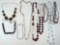 Beaded Costume Necklaces - Shell, Rhinestones, Glass, etc.