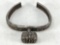 Very Early Ornate Ethnic Silver Wrist or Arm Decoration with Rattle