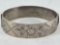 Early Hallmarked Silver Hinged Bangle Bracelet
