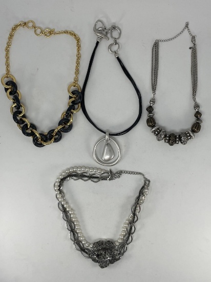 4 Costume Necklaces-Premier Designs, Talbots, NY, and other