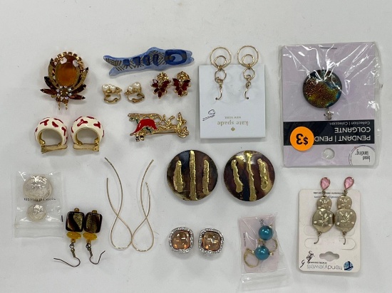 Costume Earrings and Pins