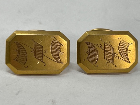 Pair of Gold Cuff Links