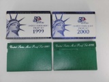 4 U.S. Mint Proof Sets - 1997, 1998, 1999, 2000